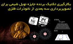 بکارگیری تکنیک برنده جایزه نوبل شیمی برای تصویربرداری سه بعدی از نانوذرات فلزی